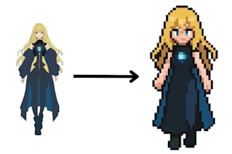 make custom pokemon trainer sprite in pixel art style