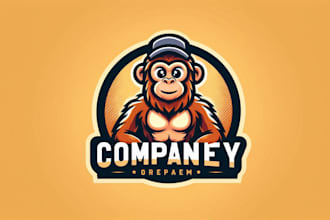design awesome monkey mascot logo within 1 day
