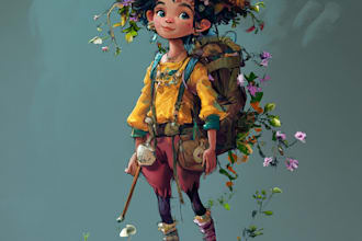 design stylized character concept art and illustration