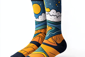 do unique socks design and custom socks design