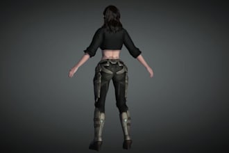 craft 3d nsf art,realistic human model,pbr texture,rig3d ue model,unity3d,assets