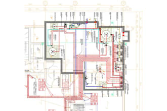 draw your architectural electrical plumbing plan mep drawings
