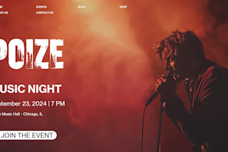 design nightclub website, festival website, event ticket website