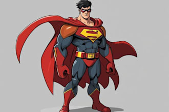 create superhero character design