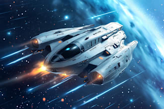 do spaceship, sci fi illustration and sci fi art