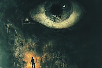 design a premium horror book cover