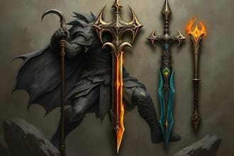 design your fantasy and dnd weapons