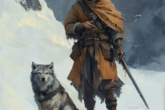 unique dnd art, fantasy character, creature, and dnd party