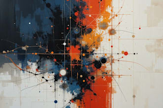 create abstract geometric digital art