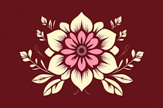 design modern minimal floral drawn botanical line art logo