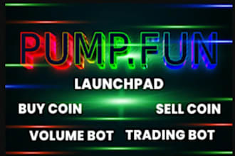 build volume pump fun bot, arbitrage trading bot, market maker bot, holder bot