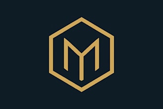 design a simple modern geometric luxury logo for your brand