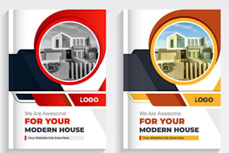 design canva real estate brochure property listing flyer realtor presentation