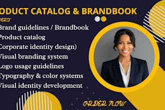 design brandbook, product catalog, and corporate identity for your business