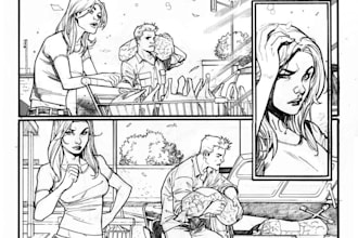 draw anime, manga, or comic book illustrations based on your ideas