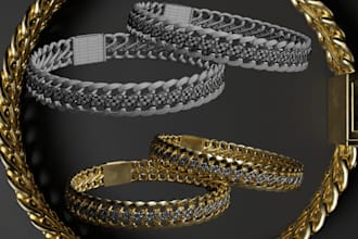 design 3d printable jewelry cad models for casting, engraving and 3d printing