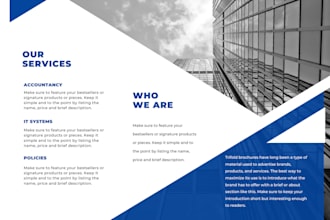 design trifold, bifold brochure, flyer, leaflet