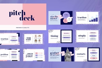 design investor pitch deck startup presentation and pitch deck template