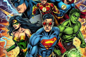 do you a dc or marvel style comic book superhero