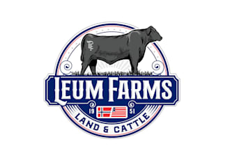 design super dairy farm, cow farm, animal vintage logo in 12 hours