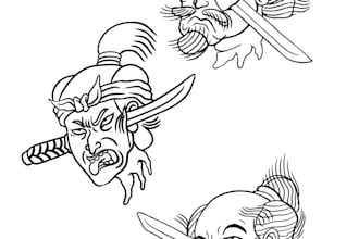 create digital tattoo flash sheets in your style or theme
