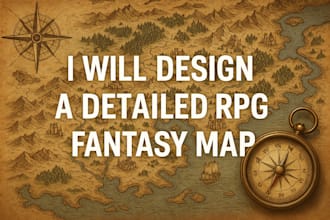 design stunning custom rpg  fantasy maps for your game, novel, or campaign