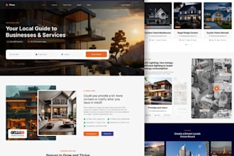 design geo directory website, geolocation website, business directory website