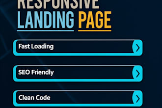 create a modern and responsive landing page for your business or product