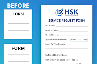 create a professional fillable PDF form or branded business form