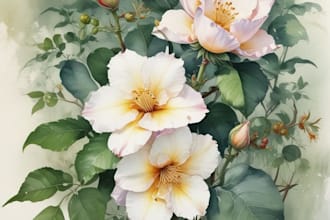 draw minimalist, custom, feminine, signature, botanical