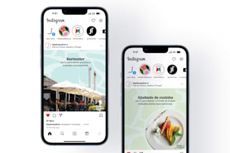 design social media posts for touristic destinations and small businesses