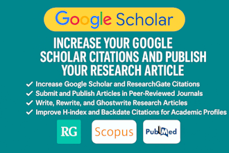 increase your  google scholar citations and publish your research article