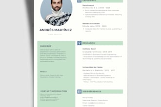 design a modern professional resume in less than 48 hours
