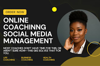 manage your social media and content marketing for your coaching brand