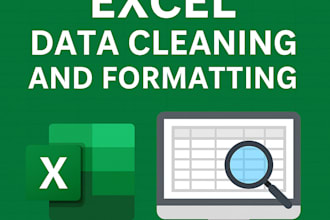 clean, format, merge, split, excel data