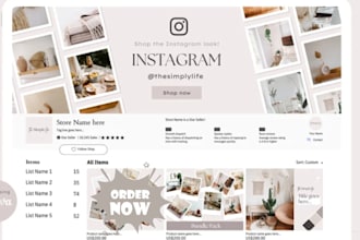 design etsy banner for etsy shop, shopify banner, style, web banner, banner ads
