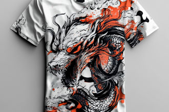 draw nascar tshirt design or hiphop rapper tshirt