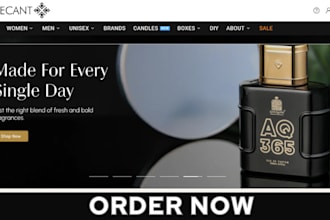 perfume shopify store perfume website fragnance store cologne dropshipping store