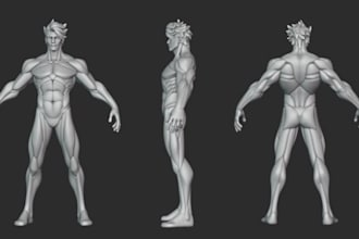sculpt 3d bjd, articulated toy, flexi model, dnd figure, and stl for printing