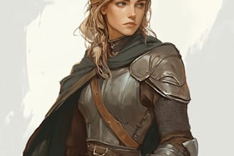 create warcraft fantasy dungeons and dragons illustrations