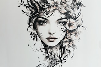 make custom tattoo design, tattoo sleeve in your style
