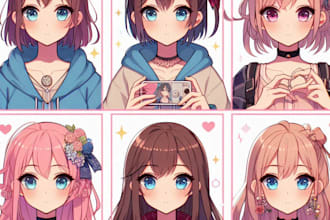 make a anime style, fan art, and manga character