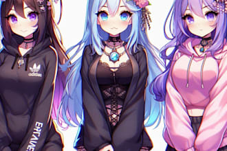 do quality anime vtuber model live2d model vtuber character