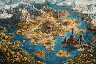 fantasy map festival map illustration tourist