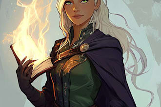 draw a dnd character art and dnd character art for you