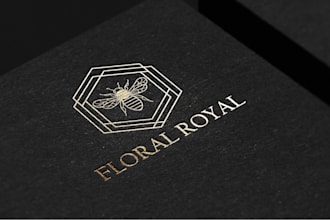 design a minimalist luxury logo for your flower shop or floral brand