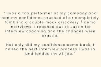 coach you through your first saas bdr sdr interview process