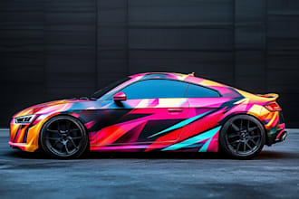 create professional car wrap design