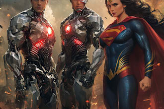 draw comic book illustration with comic book