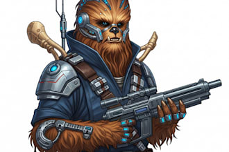 draw a star wars custom illustration or fan art